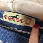 VINTAGE Winona knits chunky knit grandpa sweater Blue Size M Photo 1