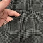 Norma Kamali Size 16 Pants Trouser Black Mini Plaid Straight Leg Mid Rise Career Photo 3