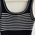 H&M Divided by  Striped Ribbed Tank Top, Black/White, Size Large Photo 14
