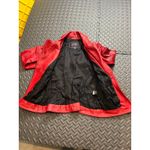 Claudio Iacovelli Italy Red Leather Moto Biker‎ Jacket Y2K Womens 40 IT US XS/S Photo 7