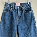 Revice Denim Revice Dark Solid Blue Wash High Rise Straight Leg Jeans Size 25 Made in Mexico Photo 1