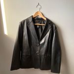 Vintage Y2K George Black Leather Blazer 🔥 Size L Photo 1