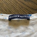 Brandy Melville  Blue Floral Crop Top Photo 3