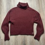 Elie Tahari Burgundy Turtleneck Sweater Photo 0