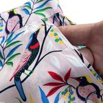 NWOT Boden Silk Light Pink Floral Bird Pattern Shorts Size 8 Photo 3