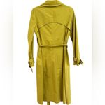 Soft Surroundings  Brixton Trench Coat Lemongrass Yellow Green‎ Citron Size XS Photo 4