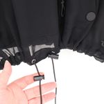 True Religion Black Sheer Top Womens Streetwear Urban Minimal Drawstring Size L Photo 9