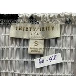 Thirty/Thirty White & Black Satin Spaghetti Strap Crop Top Women Small | 60 Photo 2