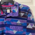 Patagonia Synchilla Fleece Jacket Aztec Guatemalan Tango Violetta Purple Medium Photo 4