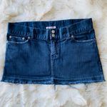 Brandy Melville Size 2 Black Denim Mini Skirt Photo 0