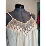 nightgown lace long pink nude nylon Size XL Photo 3