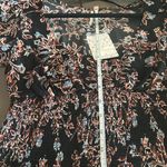 Free People  Top NWT  Floral Combo  Print Long Sleeve 5 Button Cuff. Photo 7