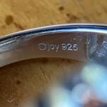 Natural Aquamarine Sterling Silver Ring Size 6 Photo 5