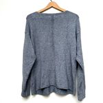 Made in Italy Gray Crewneck Long Sleeve Sweater Medium Size L Photo 5