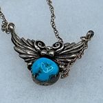 Navajo Native American artist Richard and Rita Begay sterling silver turquoise n Blue Photo 0