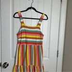 J.Crew  striped rainbow‎ sleeveless maxi dress beach vacation size small summer Photo 5