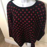 Timing harlequin red and black sweater L acrylic Photo 0