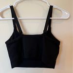 Aerie Sleeveless Padded Ribbed Sports Bra Black Women's Size XL Activewear Photo 1