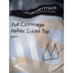 Brand New shapermint Essentials Women's M Full Coverage Bikini Top White Blue Size M Photo 4