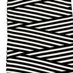 Anthropologie  Skirt Size XS Black White Striped Stretch Blend Womens Lined 23X33 Photo 6