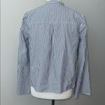 Madewell  Bell Sleeve Button Down Blue Striped Shirt Women's XS Photo 5