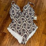 NWT Boden Capri paisley Floral Print one piece Swimsuit cup size 32DD Photo 1