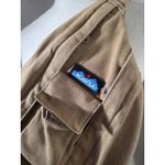 KAVU Rope Sling Bag Tan Beige Canvas Crossbody Outdoor Travel Daypack Flaw Read Photo 1