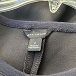 Ann Taylor Black Pleated Laser Cut Scuba Dress Sleeveless Eyelet Stretch Size 2 Photo 10