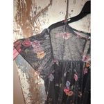 Willow Young Contemporary blouse black floral size 2X Photo 2