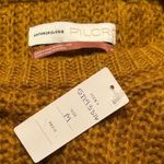 Pilcro NWT Anthropologie Oversized Chunky Devenne Pointelle Crewneck in Maize Photo 4