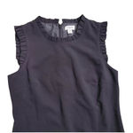 J.Crew  Black Ruffle Neck Suiting Dress Size: 0 NEW Photo 3