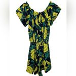Black Label  Tropical Banana Print Shorts Romper Photo 1