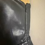DO+BE Black Faux Leather Strapless Mini Dress NWT Size S Photo 2