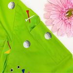 Loudmouth Golf Themed Novelty Print Cotton Blazer Jacket: Lime Green Size M Photo 4