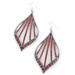 Paparazzi Showcase Sparkle Red Earrings (202) Photo 1