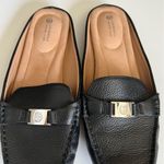 Giani Bernini Womens Pink Dejaa Round Toe Slip On Leather Mules in Black Photo 9