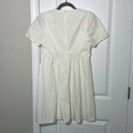 Madewell  White Tie Front Poplin Mini Dress size 2 Photo 12