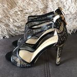 CAFE NOIR Black LaceDesign Dress Heeled Sandals8.5 Size 8.5 Photo 1