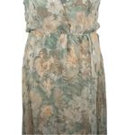 Aakaa Floral Cross-Back Maxi Dress Size M • Thin Straps • Pale Colors NWT Photo 4