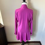 Greyson Women's Grey Hera Golf Athletic Tenniscore Dress Pink Large Long Sleeve Photo 4