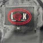 IK Black and Pink Genuine Leather Vest with Lace Photo 2