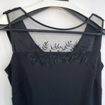 Coldwater Creek Black Dress Sheer Whimsigoth Beaded Overlay Draped Back 10 Photo 2