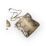 DKNY ᪥ Crossbody Leather Convertible Bag ᪥ Double Chain ᪥ Metallic Python Print Photo 8