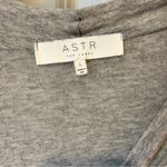 ASTR  the label Gray Draped Long Sleeve Top nursing bump friendly blouse large Photo 1