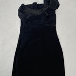 Black Halo one shoulder Ruffle Sheath Dress Photo 8