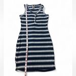 Striped Henley Dress‎ Blue Size L Photo 15