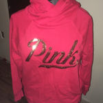 PINK - Victoria's Secret Victoria’s Secret gold sequin, red XS hooded sweatshirt Photo 0