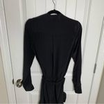 Haute Hippie  black silk long sleeves belted mini dress‎ size small Photo 11