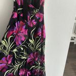 Dress the Population  Halter Maxi Embroidered Floral Neck Tie Dress Photo 8