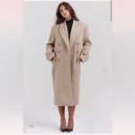 House Of CB  Carter Oatmeal Double Breasted Coat size Medium Photo 1